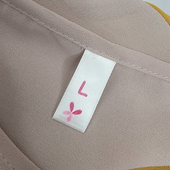 Unbranded Tank Sheer Mustard and Cream Dress - Picture 5 of 16